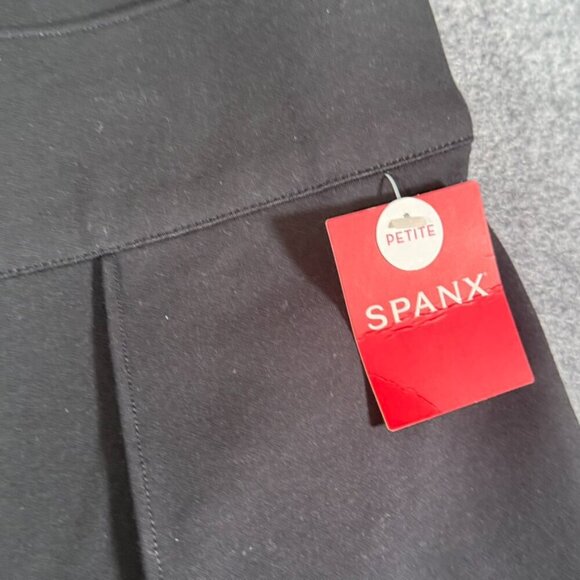 Spanx Womens Perfect Pant Size 3X Petite Hi-Rise Flare Ponte Knit Black NWT Work - Picture 9 of 16